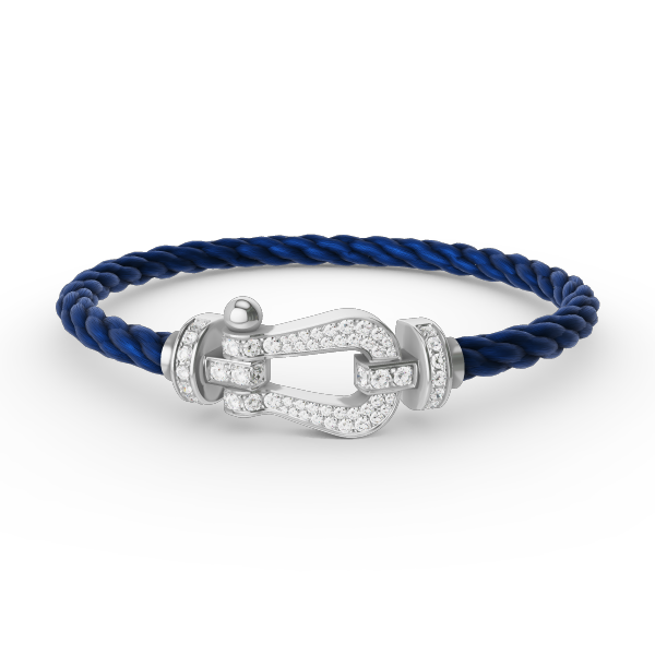 ¡®Lume Jewels¡¯FORCE LARGE HORSESHOE FULL DIAMOND BRACELET SILVER