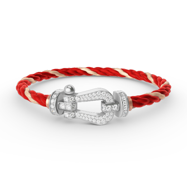 ¡®Lume Jewels¡¯FORCE LARGE HORSESHOE FULL DIAMOND BRACELET SILVER