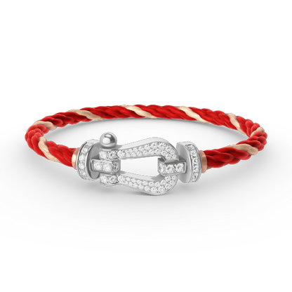¡®Lume Jewels¡¯FORCE LARGE HORSESHOE FULL DIAMOND BRACELET SILVER