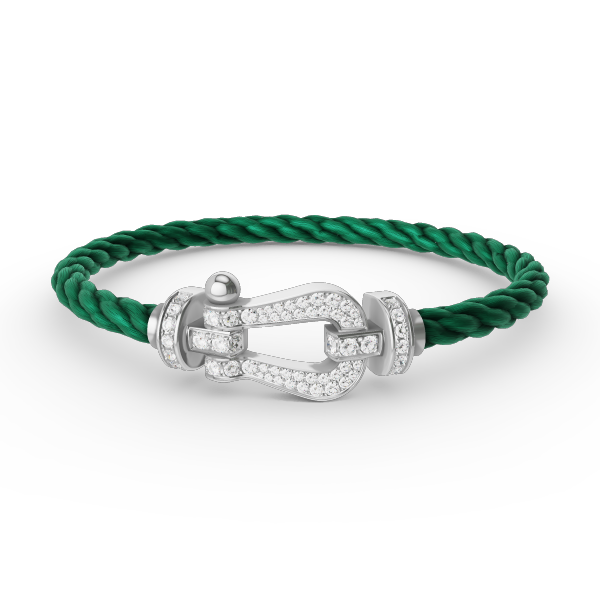 ¡®Lume Jewels¡¯FORCE LARGE HORSESHOE FULL DIAMOND BRACELET SILVER