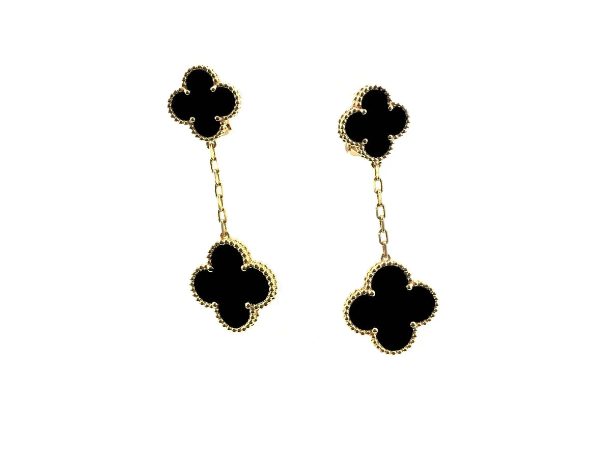¡®Lume Jewels¡¯CLOVER 2 MOTIFS  EARRINGS (MULTIPLE CHOICESC