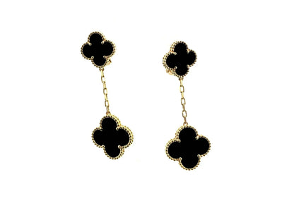¡®Lume Jewels¡¯CLOVER 2 MOTIFS  EARRINGS (MULTIPLE CHOICESC