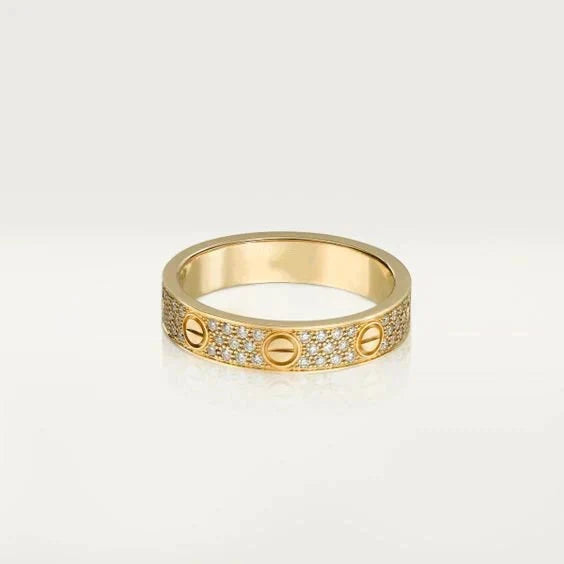 ¡®Lume Jewels¡¯LOVE RING 3.6MM DIAMOND PAVED