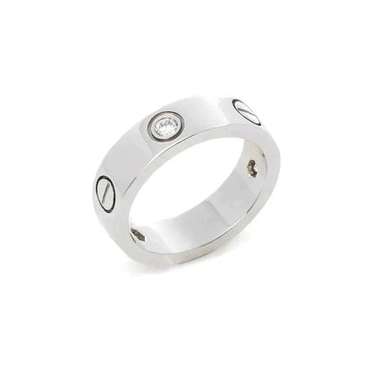 ¡®Lume Jewels¡¯LOVE RING 5.5MM 3 DIAMONDS SILVER