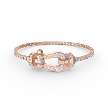 ¡®Lume Jewels¡¯FORCE  LARGE HORSESHOE FULL DIAMOND TENNIS BRACELET