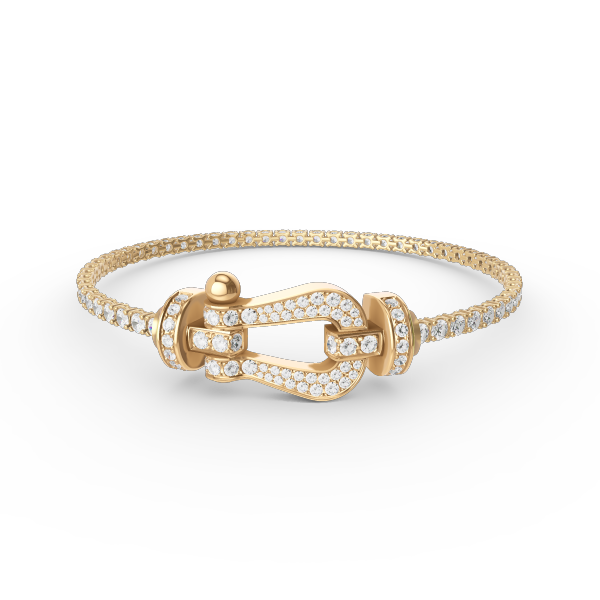 ¡®Lume Jewels¡¯FORCE  LARGE HORSESHOE FULL DIAMOND TENNIS BRACELET
